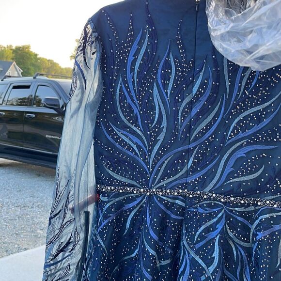 Mac Duggal 11136 Long Sleeve  Dress AUTHENTIC - Picture 14 of 14